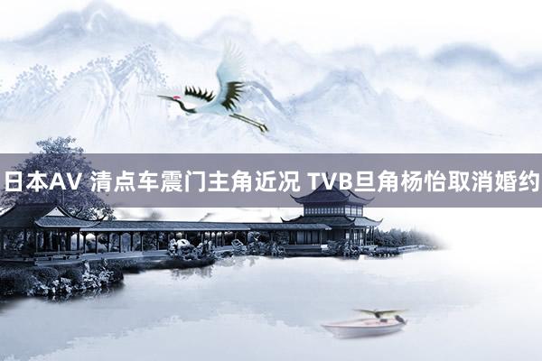 日本AV 清点车震门主角近况 TVB旦角杨怡取消婚约